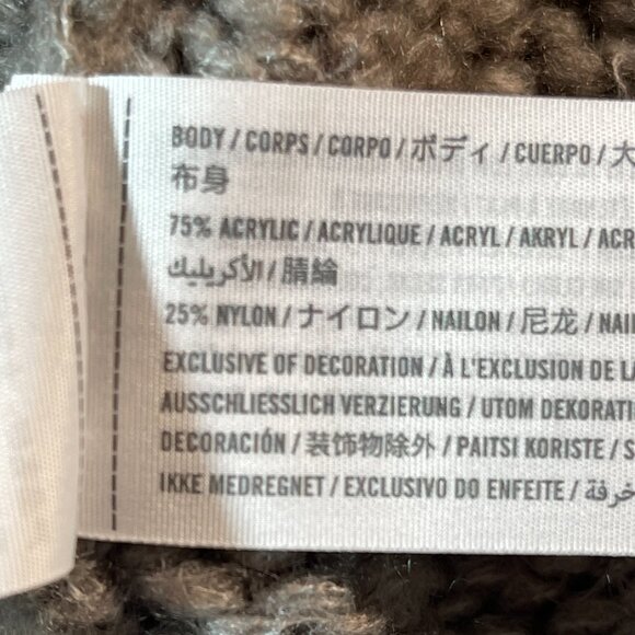 Abercrombie & Fitch Mock Neck Long Sleeve Gray Pullover Knit Sweater XL Ribbed - Picture 11 of 12